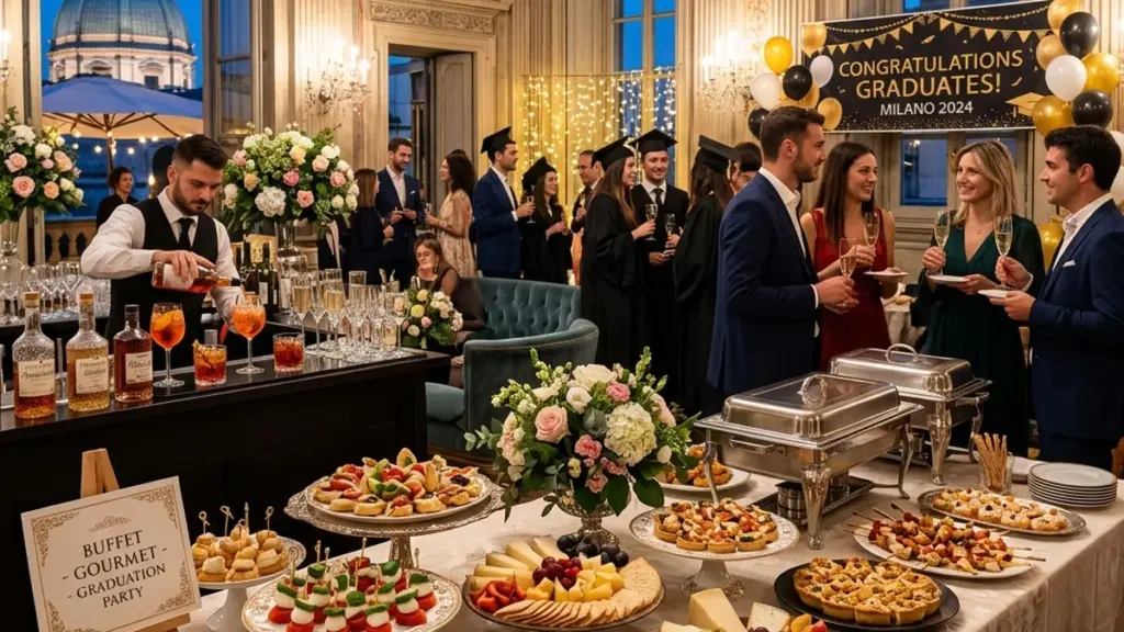 Apericena e Royal Buffet per Festa di Laurea a Milano